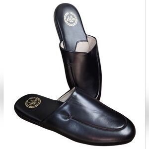 L.B. Evans Leather Smoker Shoes Black Mens 9